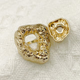New -  Harva Punk Abstract Metal Shank Buttons
