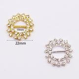 Rhinestone Brass Buckle Embellishment DIY Sewing Accessories