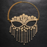 NEW-Personalised luxury masquerade tassel mask