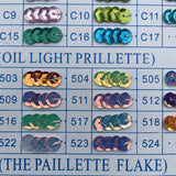 6mm flat sequins in pack