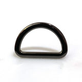 Flat metal threading D ring
