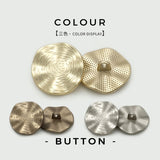 {2026 NEW}textured swirl face and a stippled back plate shank buttons