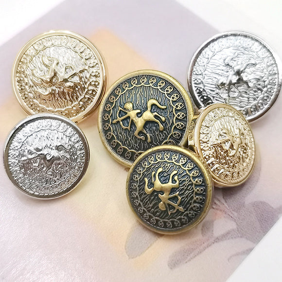 NEW-Sagittarius  metal shank buttons