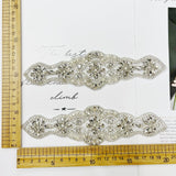 Iron on Wedding embellishment appliqué for waist
