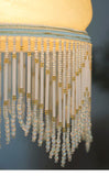 New - wave Seed beading fringe in satin tape