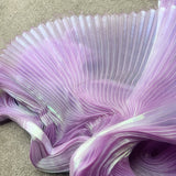 Colored pleated fabric