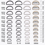 Flat D-ring with round threading on side