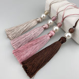 Long tassel with pearl 25cm