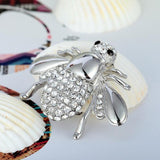 Bee broches with diamnate / pearl