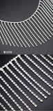 Glitter Crystal Rhinestone Tassel Fringe Trim Chain