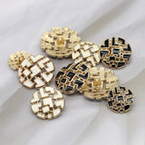 NEW-Puzzle oil drop Shank button