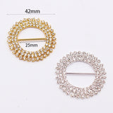Rhinestone Brass Buckle Embellishment DIY Sewing Accessories