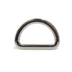 Flat metal threading D ring