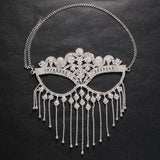 NEW-Personalised luxury masquerade tassel mask
