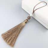 Long tassel with pearl 25cm