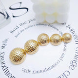 Woven crossed shank buttons with letter M