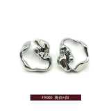 New - irregular two tone color shank buttons
