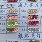 6mm flat sequins in pack