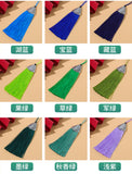 Tibetan silver alloy tassel pendants