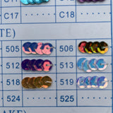 6mm flat sequins in pack