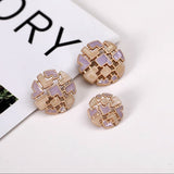 NEW-Puzzle oil drop Shank button