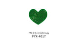 Emb patches - Heart(Iron On)