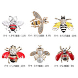 Bee broches with diamnate / pearl