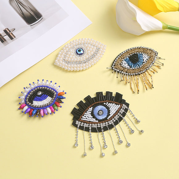 Emb Iron on patches - Eyes