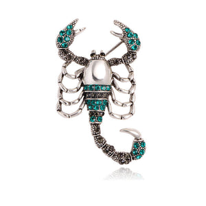 Scorpion Rhinestone Brooch Pin Women Metal Pin Scarf Clip Accessories Pins And Brooches