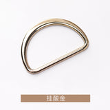 Flat D-ring with round threading on side
