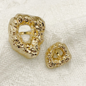 New -  Harva Punk Abstract Metal Shank Buttons