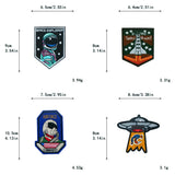 Emb patches - Space（Iron on)