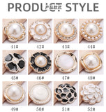 Flower oil drop shank buttons