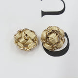 New -Leather And Metal Closure Lambskin Chain Buttons