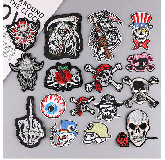 Emb patches - Skull（Iron on）