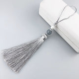 Long tassel with pearl 25cm