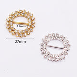 Rhinestone Brass Buckle Embellishment DIY Sewing Accessories