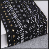 Suded tape with metal studs