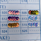 6mm flat sequins in pack