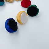 Handmade Satin Rose Ribbon Rosettes Fabric Flower Appliques Foh