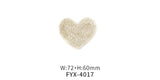 Emb patches - Heart(Iron On)