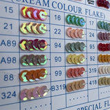 6mm flat sequins in pack