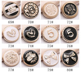 Flower oil drop shank buttons
