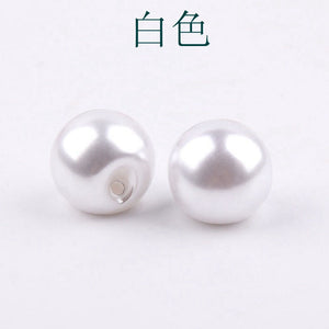 Faux Pearl Ball Buttons Sewing Sideways Shank