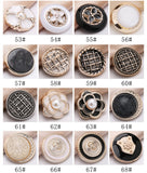Flower oil drop shank buttons
