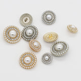 New-Pearl Opulence shank button with diamante