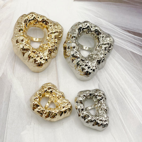 New -  Harva Punk Abstract Metal Shank Buttons