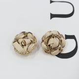 New -Leather And Metal Closure Lambskin Chain Buttons