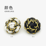 New -Leather And Metal Closure Lambskin Chain Buttons