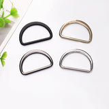 Flat D-ring with round threading on side